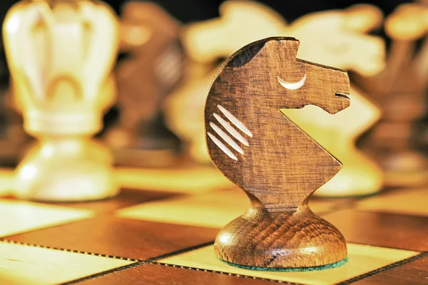 체스 조각 기사 — 스톡 사진