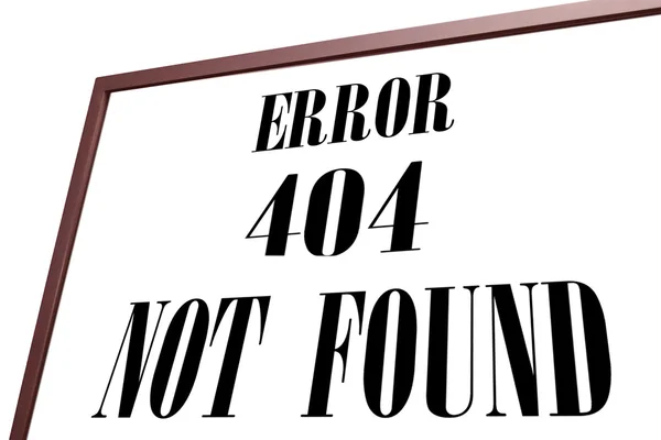 Fout 404 niet gevonden — Stockfoto