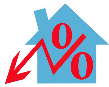 Çatı (aşağı ok) hause altında kırmızı yüzde