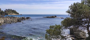 S 'Alguer' de deniz ve kayalar (Palamlar)