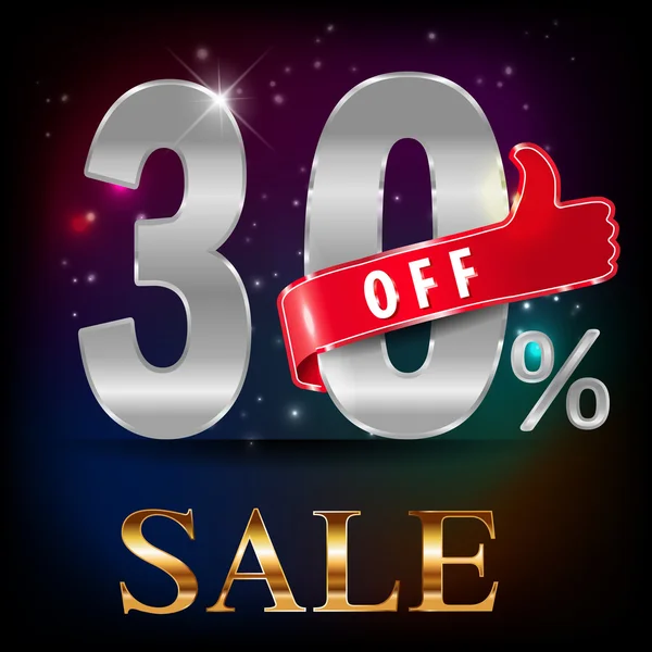 30 off, vendita sconto vendita calda con offerta speciale- vettore EPS10 — Vettoriale Stock