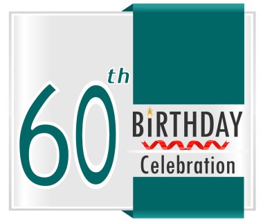 60 yıl doğum günü kartı