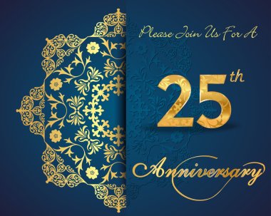 25 year anniversary clipart