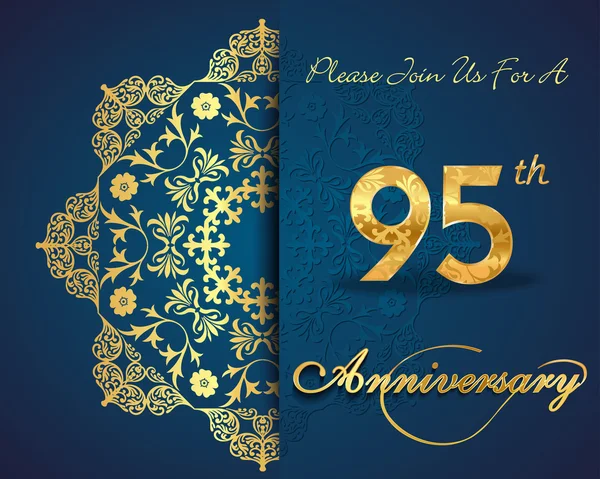 Rok 95 rocznica — Wektor stockowy