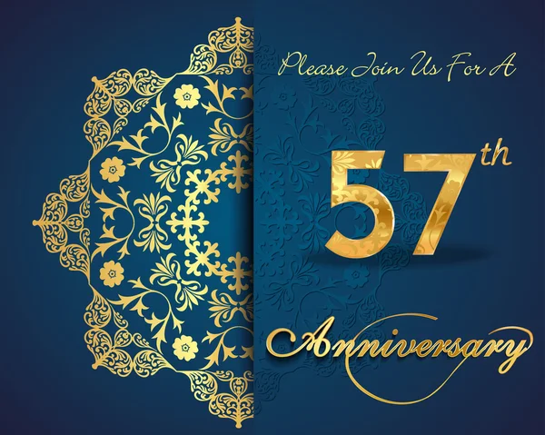 57 aniversario — Vector de stock