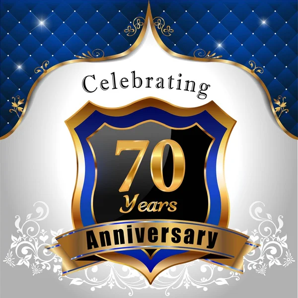 Celebrating 70 years anniversary — Stock Vector