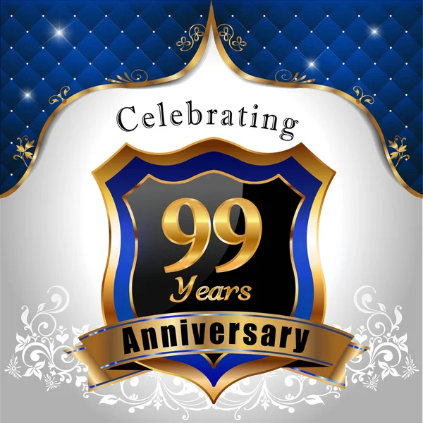 Γιορτάζει την επέτειο των 99 ετών — Διανυσματικό Αρχείο