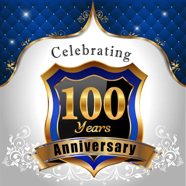 Celebrando 100 años de aniversario — Vector de stock
