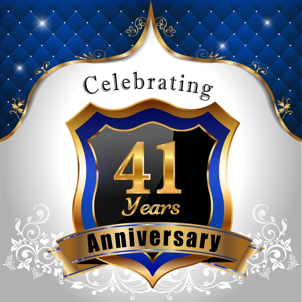 Celebrating 41 years anniversary Vector Graphics