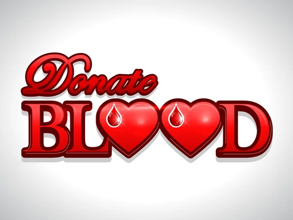 Donación de sangre Concepto médico — Archivo Imágenes Vectoriales