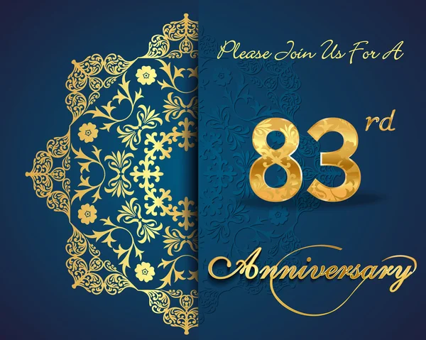 83 años patrón de celebración aniversario — Vector de stock