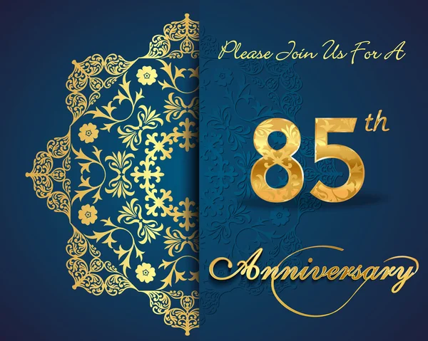 85 année modèle de célébration anniversaire — Image vectorielle