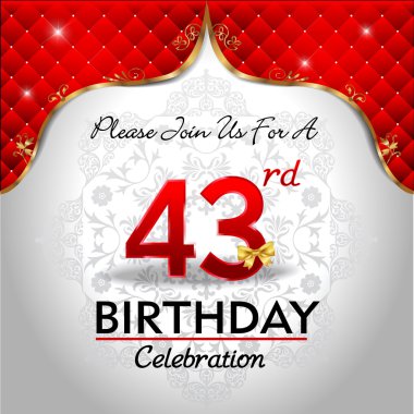 43 yaş doğum günü kutluyor