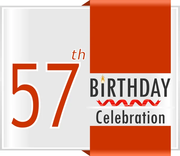 57e Anniversaire Images Vectorielles 57e Anniversaire Vecteurs Libres De Droits Depositphotos