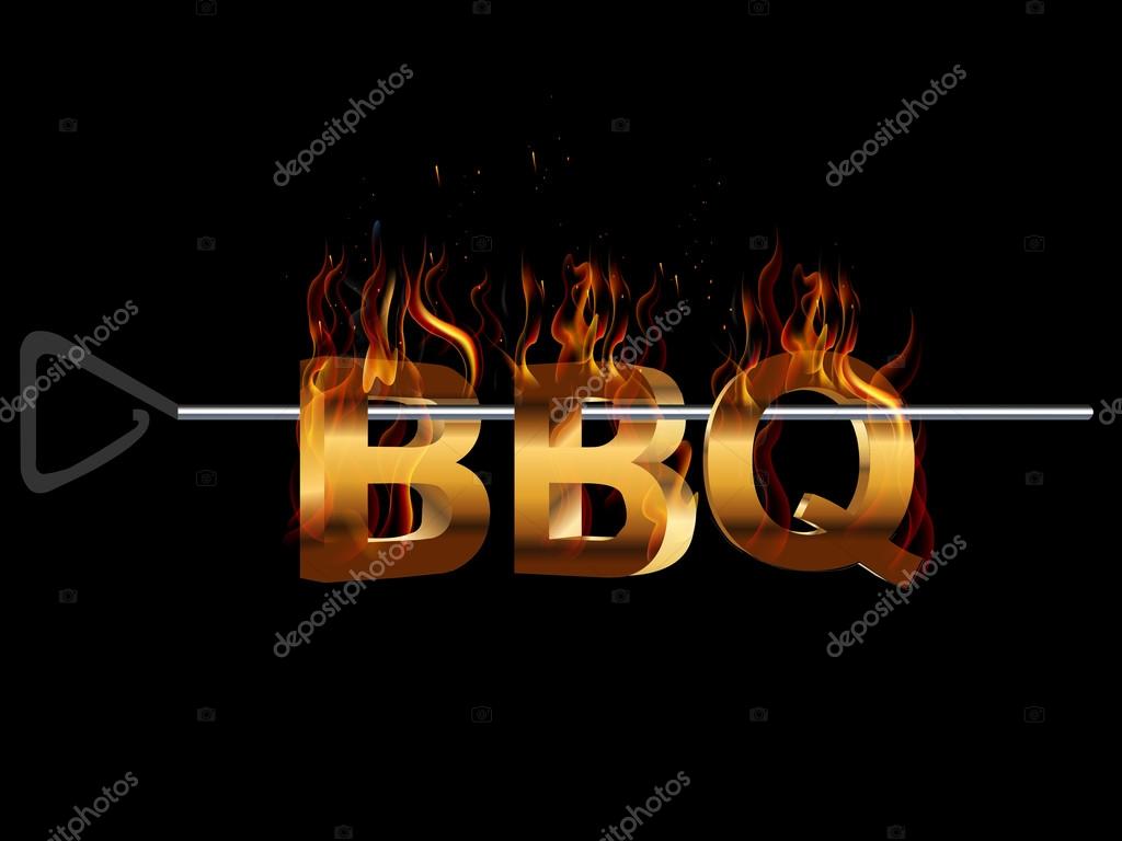 BBQ Barbecue Menu, Party invitation, flavors of grill - vector eps10