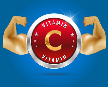 C vitamini etiket gümüş rozet