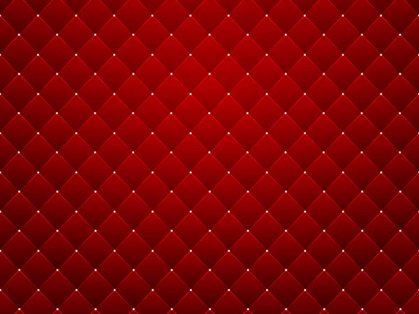 Textura roja, fondo de patrón de diamantes sin costuras — Vector de stock