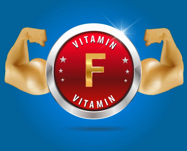 Vector kleurrijke set van vitaminen badges voor uw infographic. vector - eps10 — Stockvector