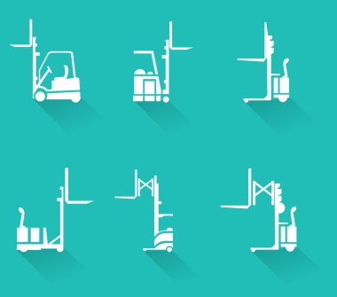 Forklift Icons set