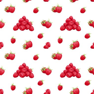 Ahududu ve yapraklı suluboya desenli. Tekstil, kasık, ambalaj kupür defteri için meyve tasarımı.