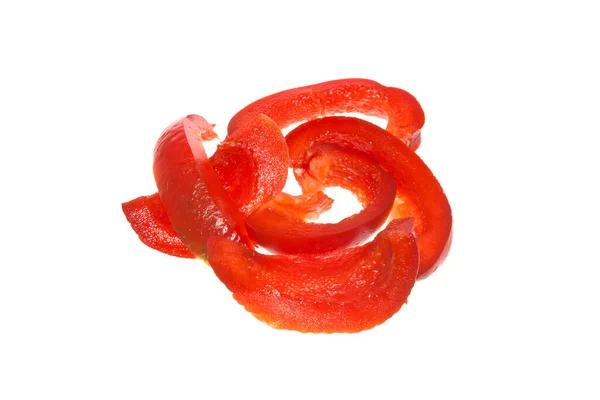 在白色背景上分离的甜椒 免版税图库图片