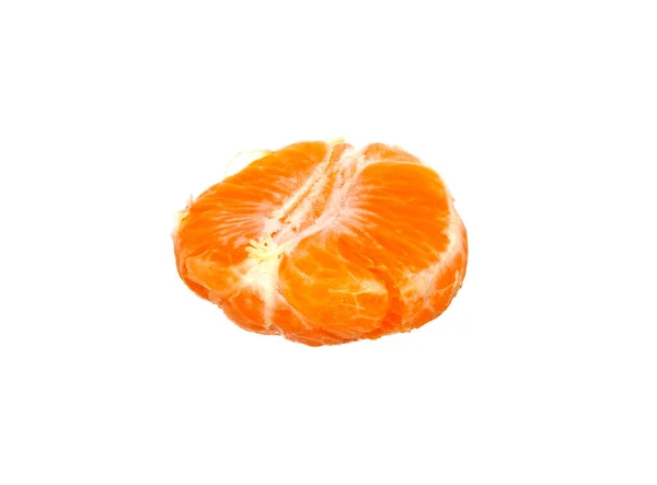 Mandarina Aislada Sobre Fondo Blanco — Foto de Stock