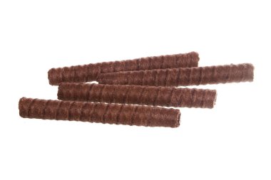 Beyaz arkaplanda izole edilmiş çerezler