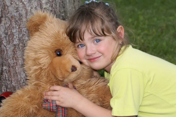 Infanzia sano peluche orso — Foto Stock