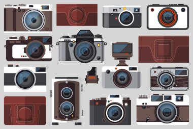 Retro Fotoğraf Makinesi simgeleri