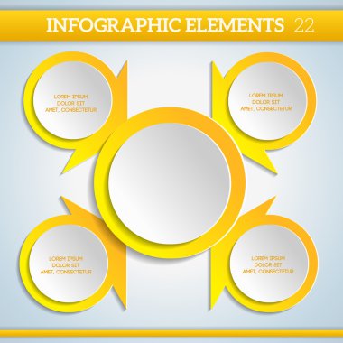renkli kağıt infographics elemanları tasarımı için.