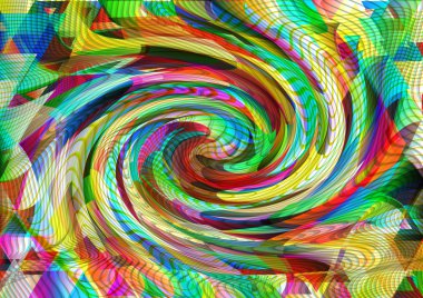 Çok renkli üçgen arka plan