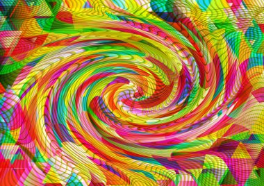 Çok renkli üçgen arka plan