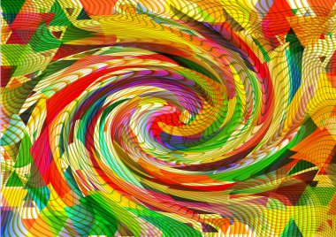 Çok renkli üçgen arka plan