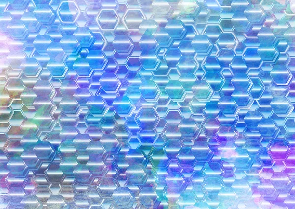 Fondo hexagonal colorido . — Foto de Stock