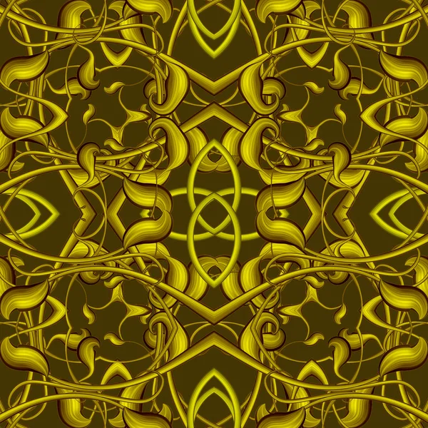 Rich Fantasy Golden Pattern — Stock Photo, Image