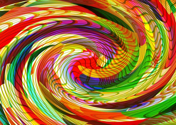 Multicolor Swirl Hintergrund — Stockfoto