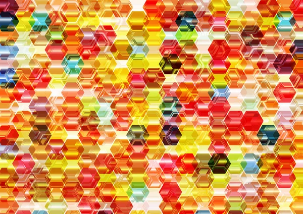 Colorful Hexagonal Background. — Stock Photo, Image