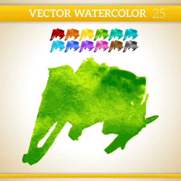 Watercolor Artistic Splashes — Stock Vector