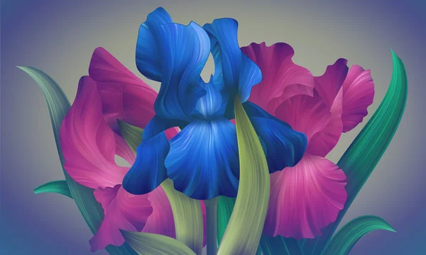 ファンタジーのアイリスの花 — ストック写真