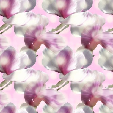 Tatlı Manolya Dikişsiz desen tekstil tasarımı için banner