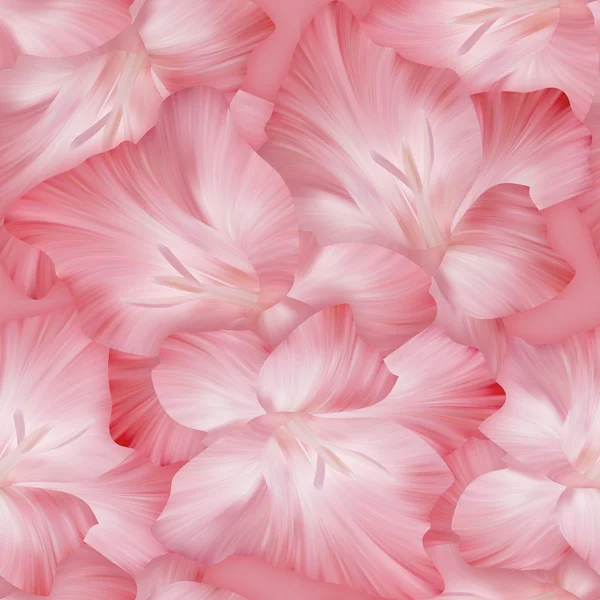 Schönes rosa Muster mit Gladiolenköpfen. ursprüngliche Textur — Stockfoto