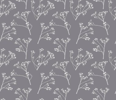 Şube. Kusursuz desen. Vektör illüstrasyonu