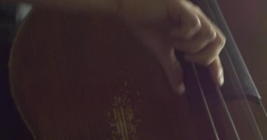 Caz müzisyeni oyun kontrbas