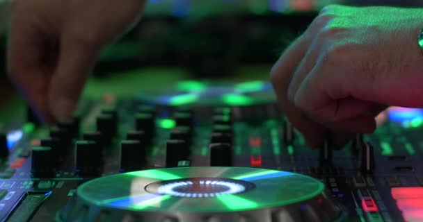 Dee Jay Mixing — Stock Video