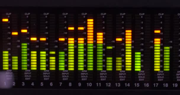 Digitale audio-equalizer — Stockvideo