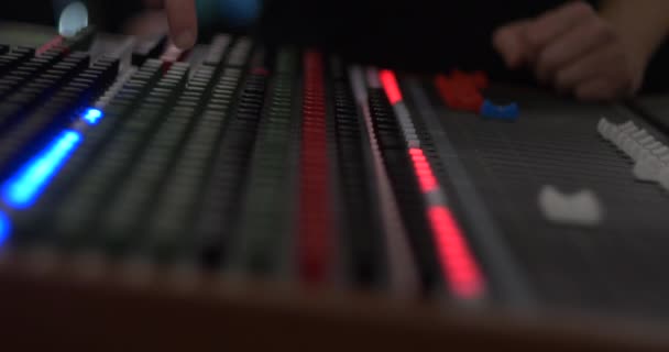 Inspelning Audio Mixer Workshop — Stockvideo