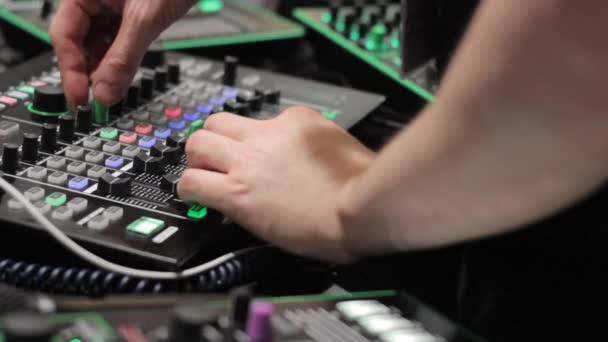 Produtor musical DJ — Vídeo de Stock