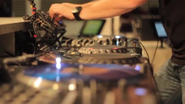 DJ Produttore musicale — Video Stock