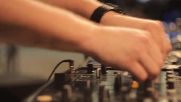 DJ Productor de Música — Vídeo de stock