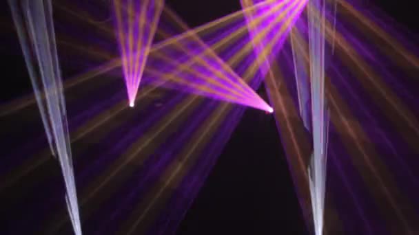 Stage lights laser — Stock Video